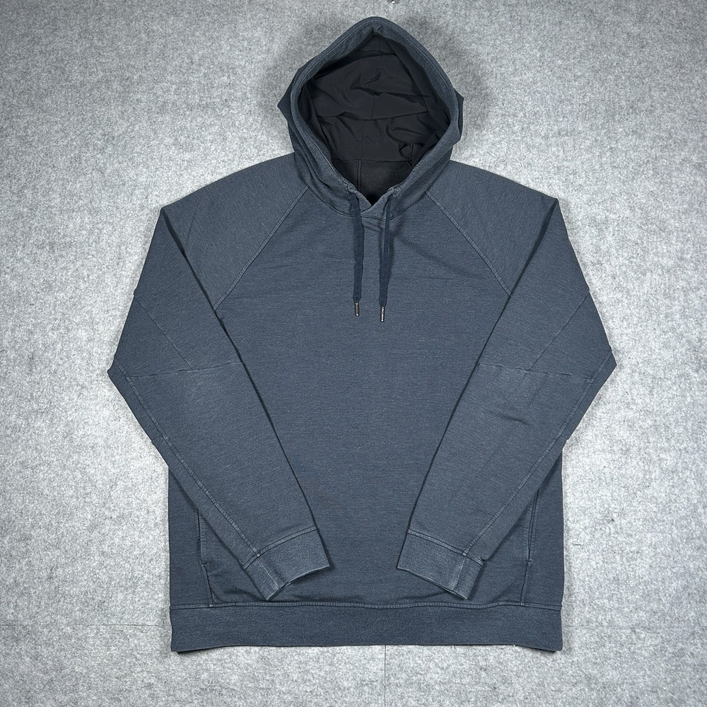 Lululemon City Sweat Pullover Hoodie Mens Size XL Heathered True Cyan Athleisure